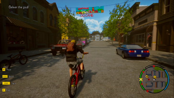 agefield high rock the school  sam delivering food on a bike