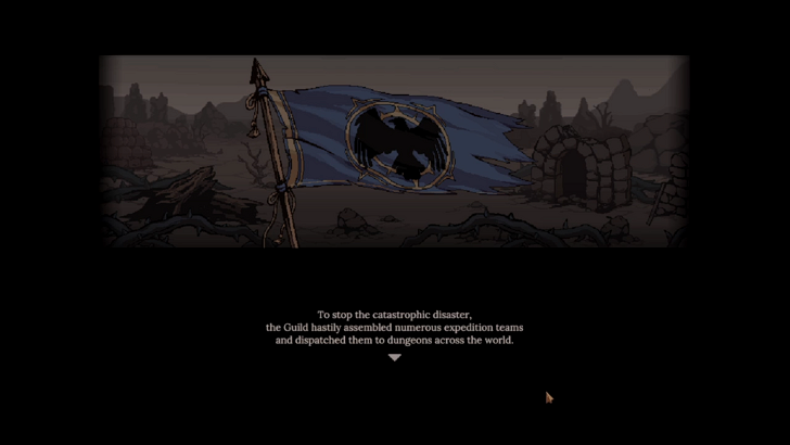 dungeon settlers waving navy blue flag